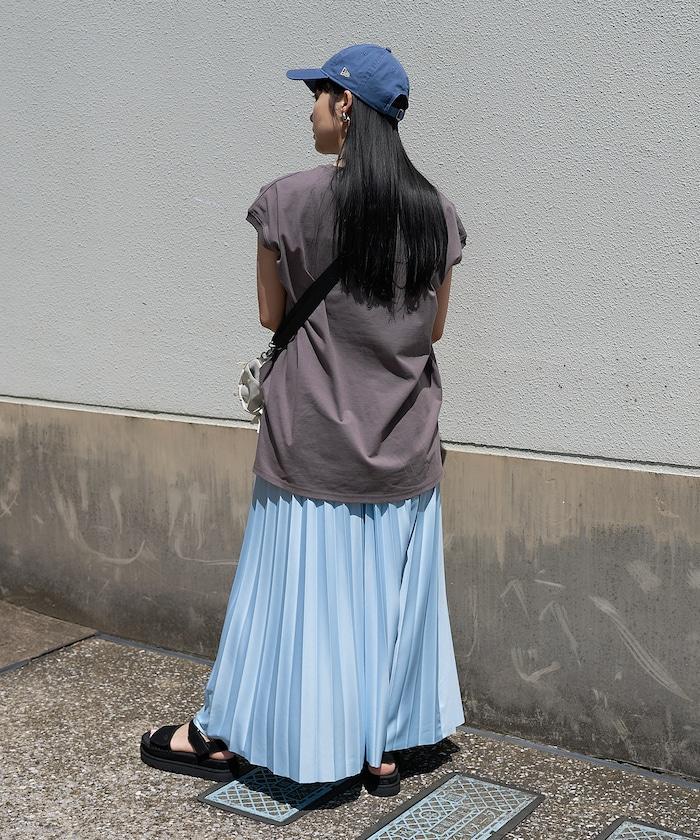 法式寬鬆袖長款上衣