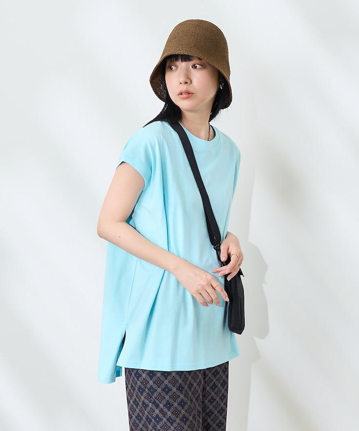 法式寬鬆袖長款上衣