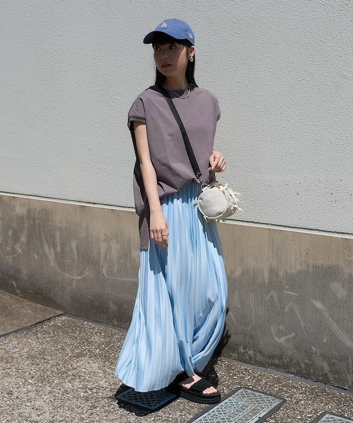 法式寬鬆袖長款上衣