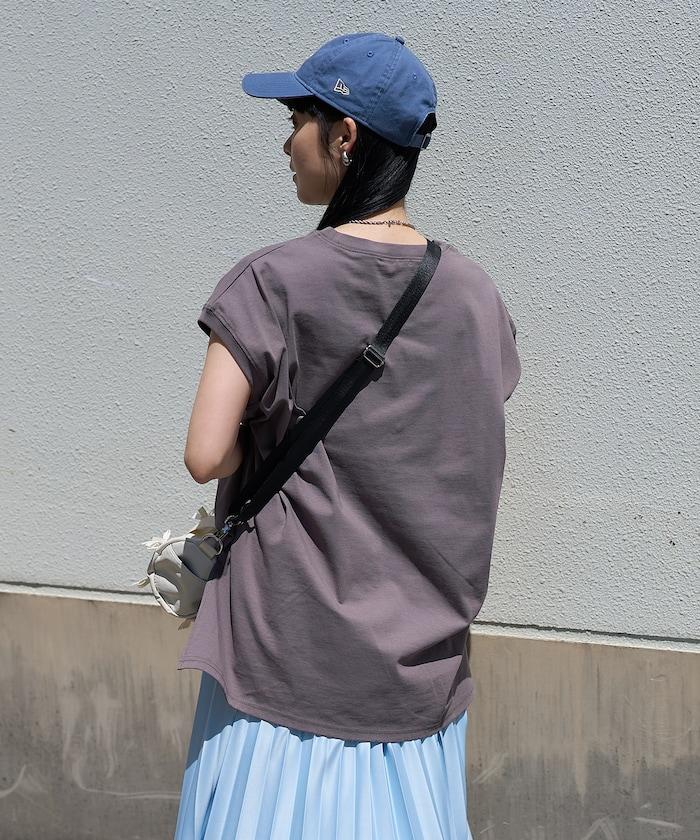 法式寬鬆袖長款上衣