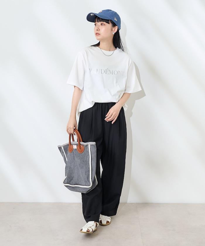 前後標誌箔印T恤