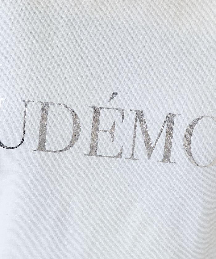 前後標誌箔印T恤