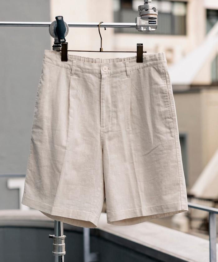 亞麻棉舒適短褲