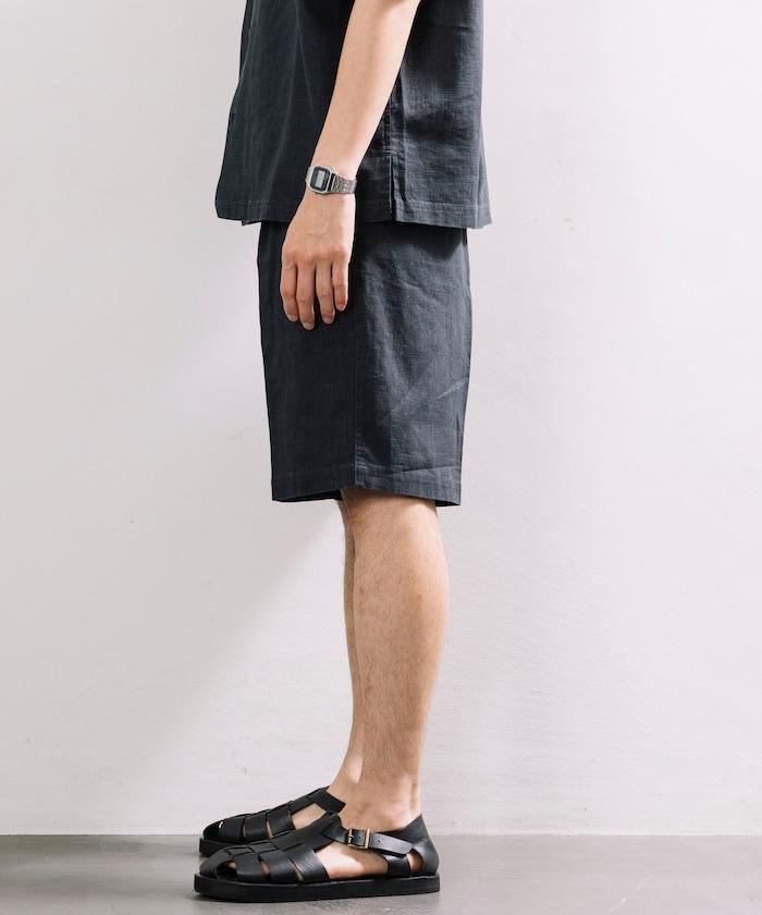 亞麻棉舒適短褲