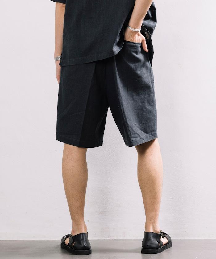 亞麻棉舒適短褲