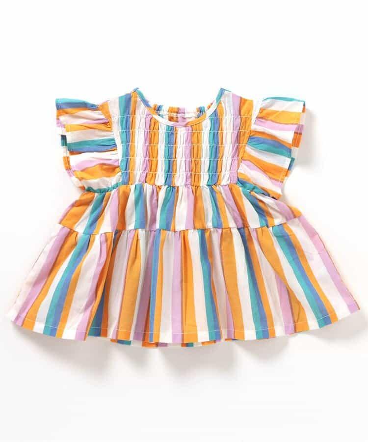 綁帶層疊連衣裙