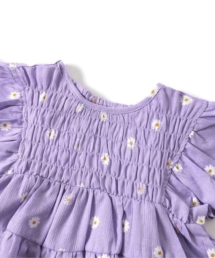 綁帶層疊連衣裙