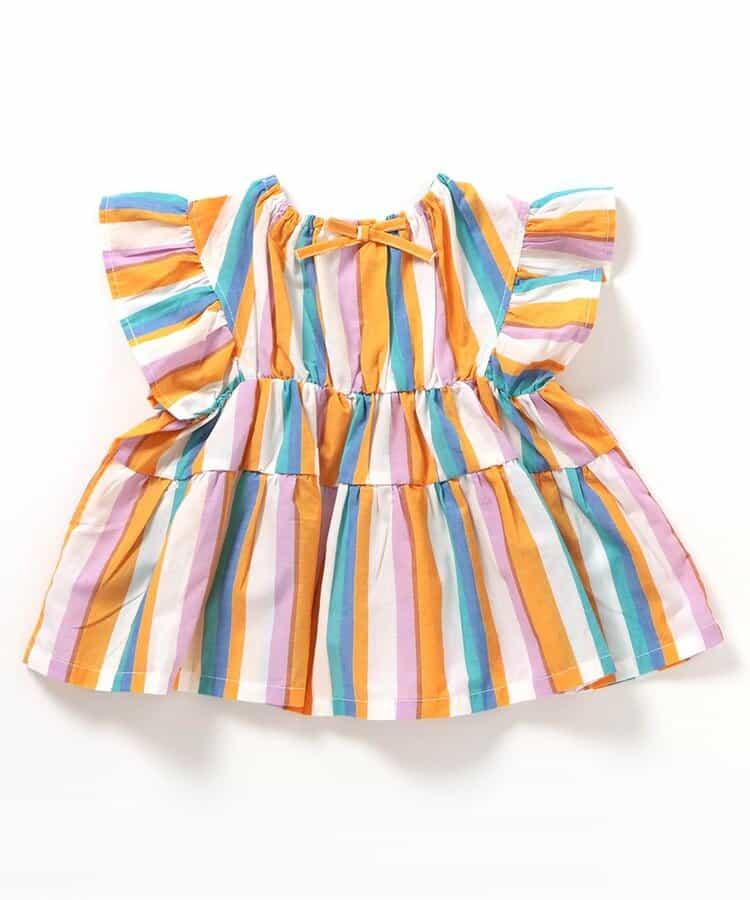 綁帶層疊連衣裙