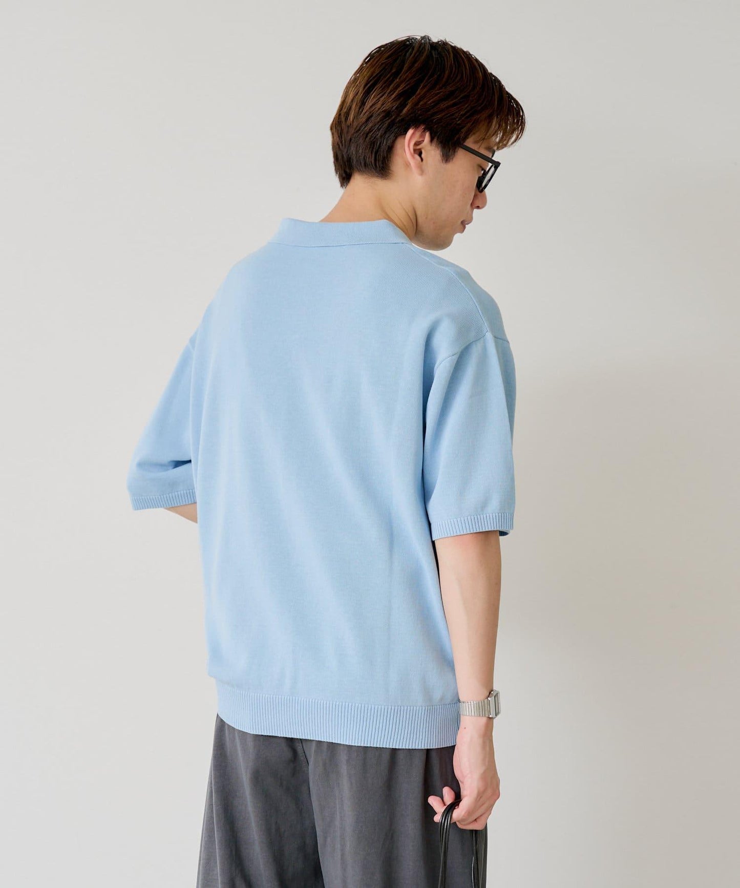 【WHIMSIC】精細針織短袖polo衫