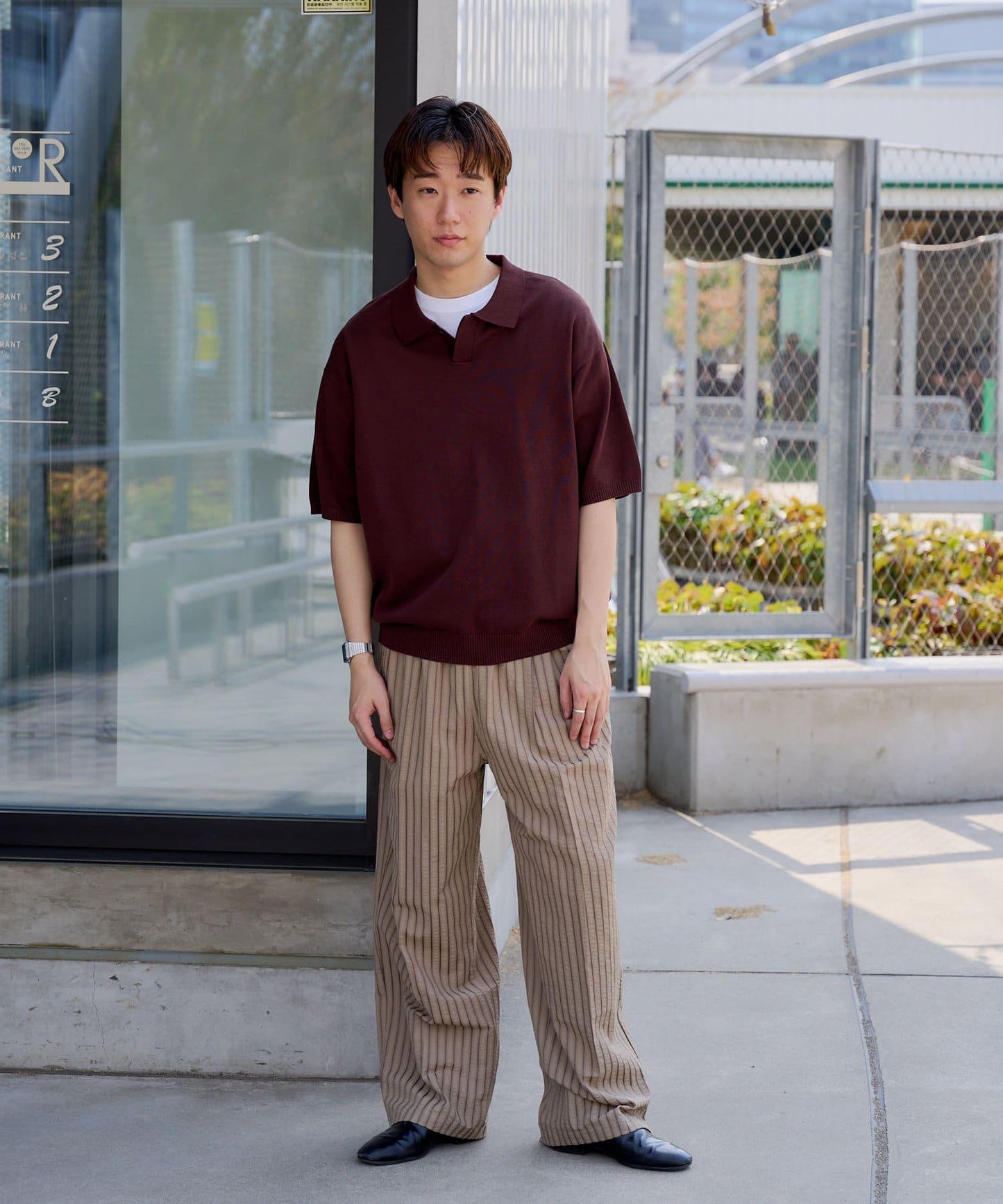 【WHIMSIC】精細針織短袖polo衫