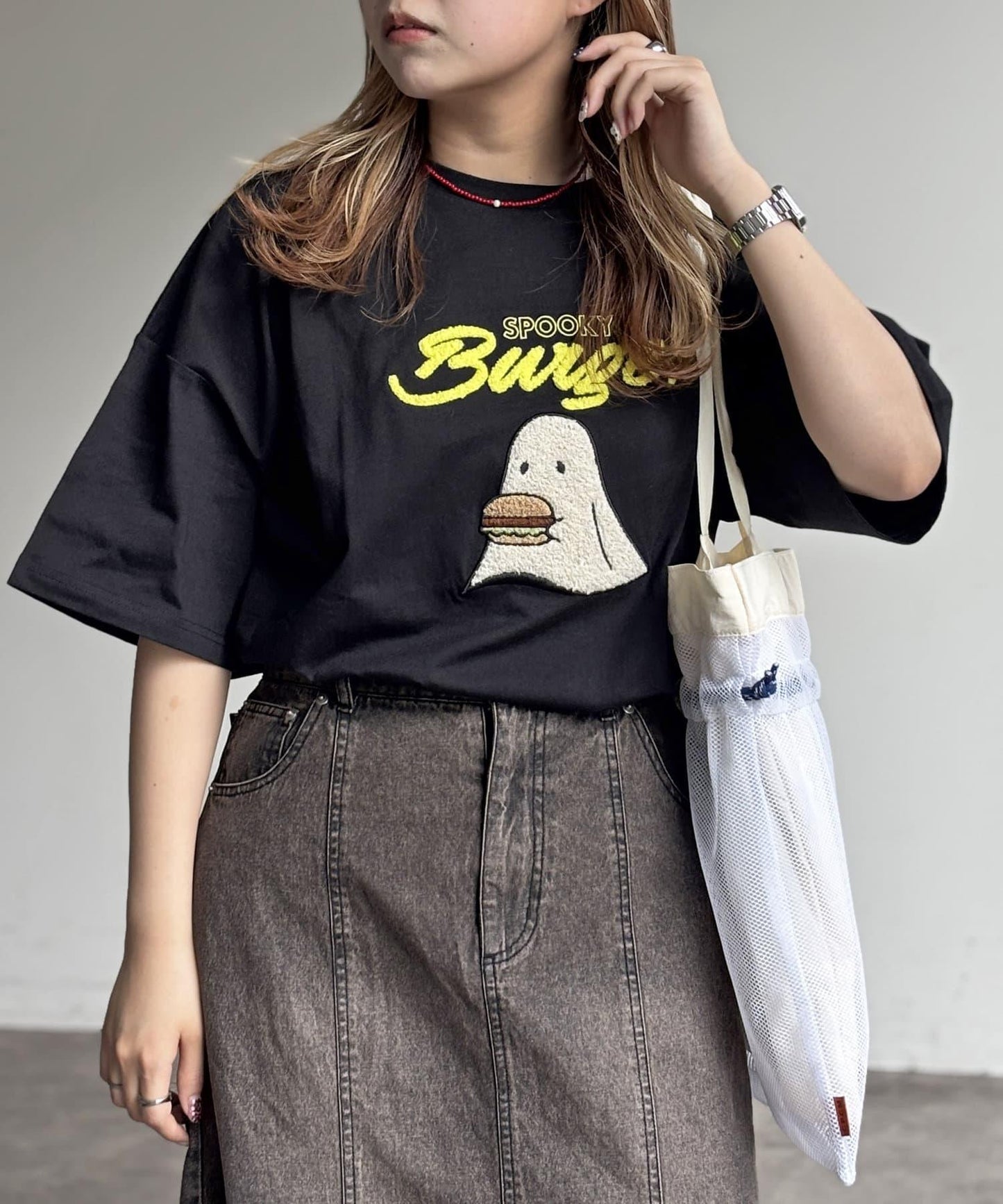 沙加拉刺繡T-shirt