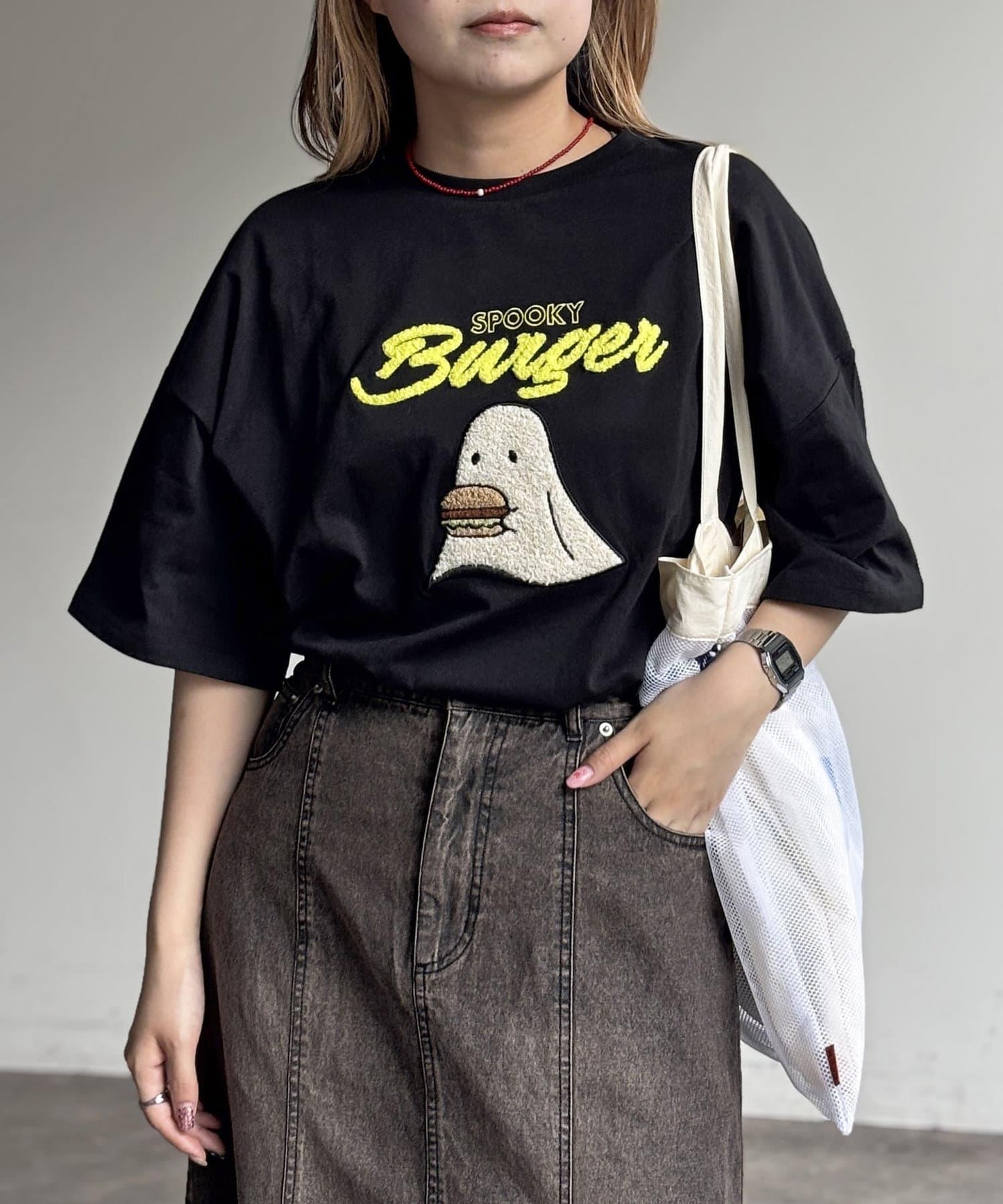 沙加拉刺繡T-shirt