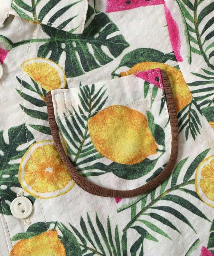 【連體】格子·夏季水果圖案男童連體衣