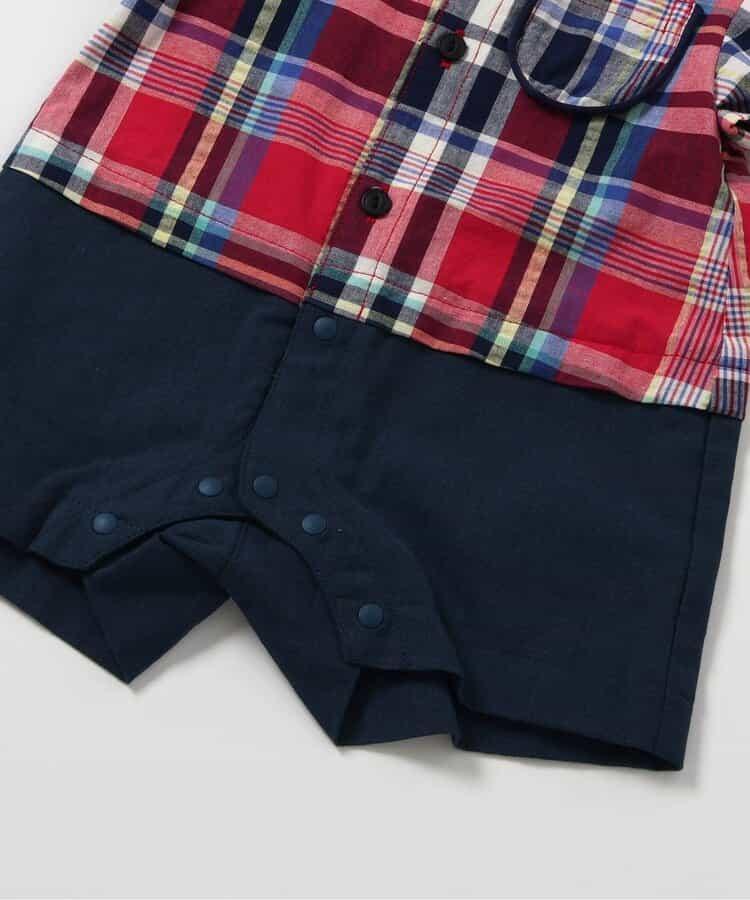 【連體】格子·夏季水果圖案男童連體衣