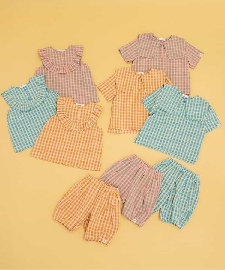 格紋海軍領襯衫