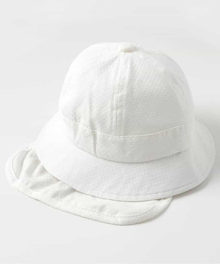 海軍刺繡嬰兒帽_UV防曬