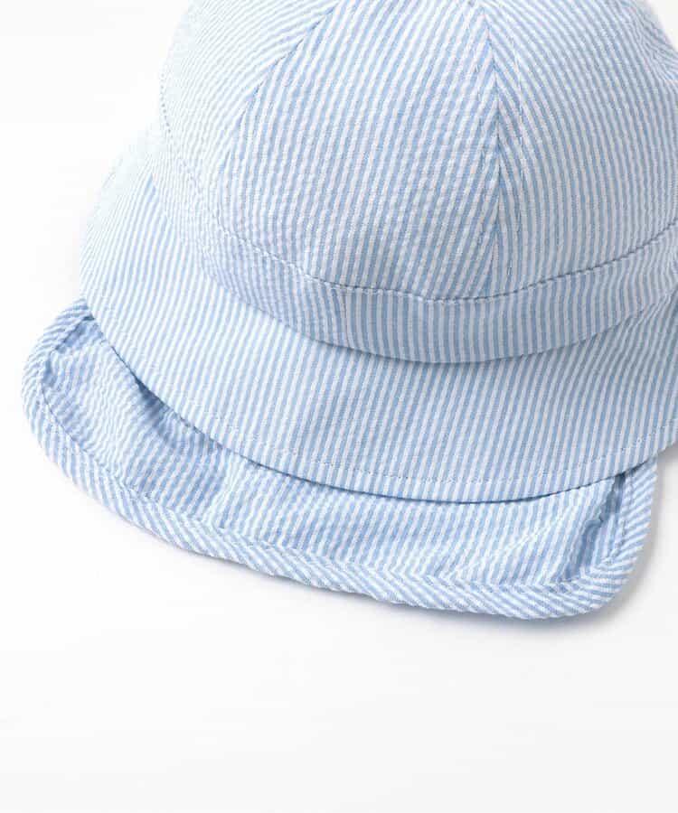 海軍刺繡嬰兒帽_UV防曬