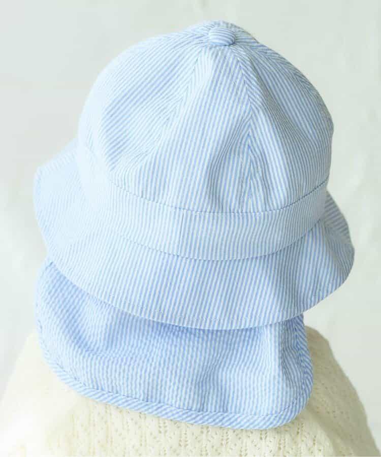 海軍刺繡嬰兒帽_UV防曬