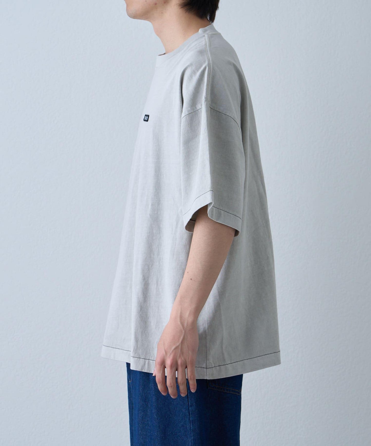 【男女通用】超染色LOGO刺繡T恤