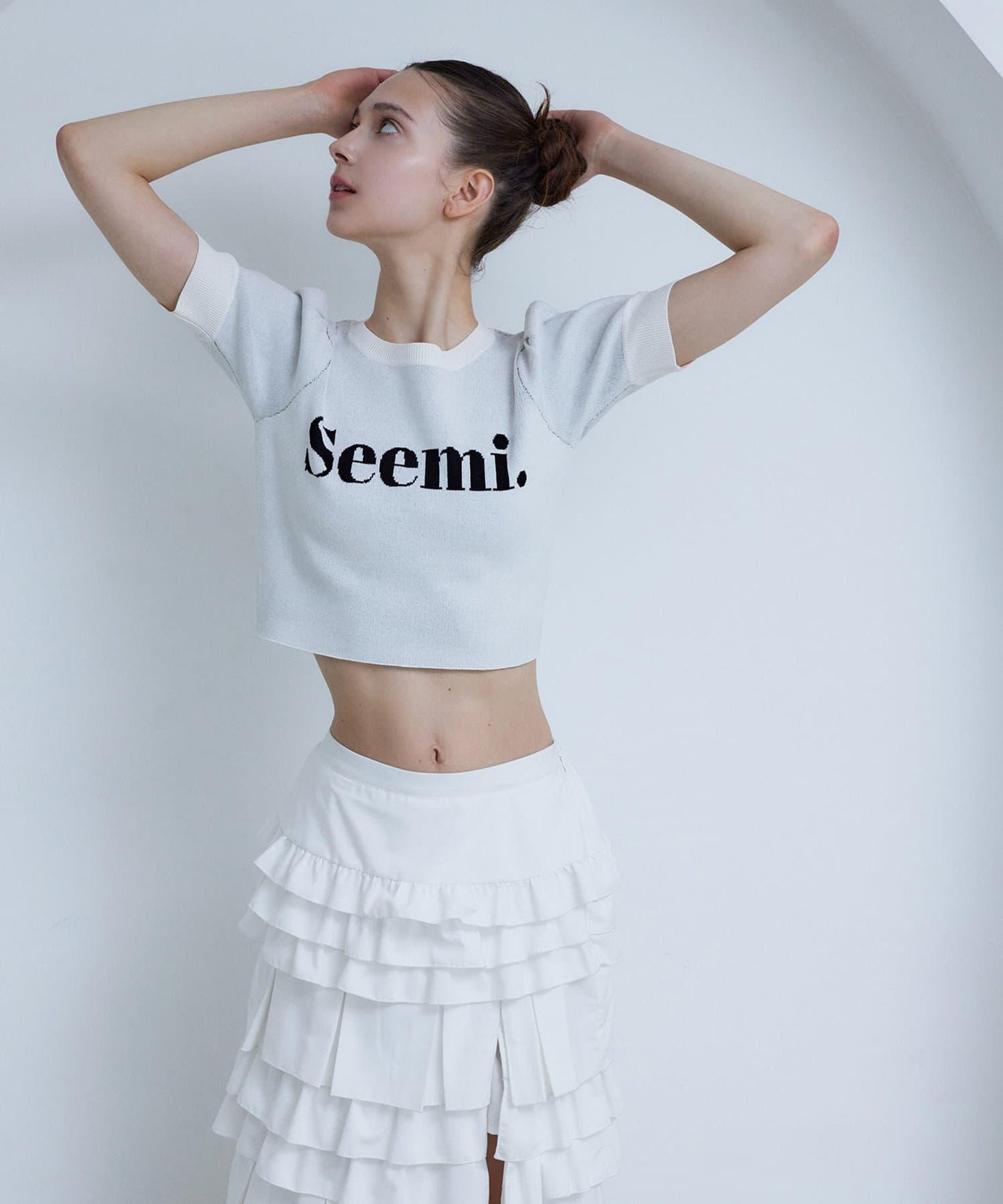 Seemi標誌短袖針織衫