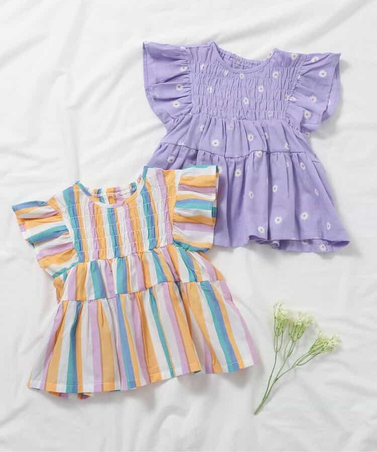 綁帶層疊連衣裙