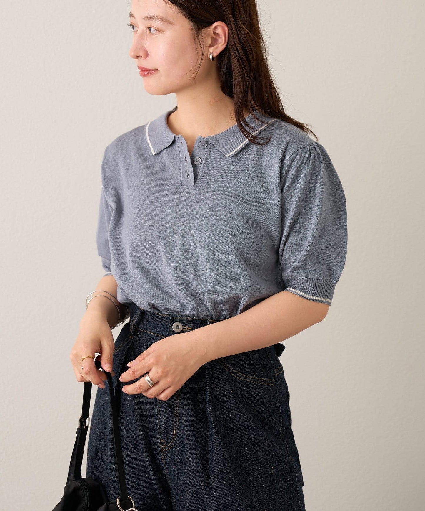 B線針織polo