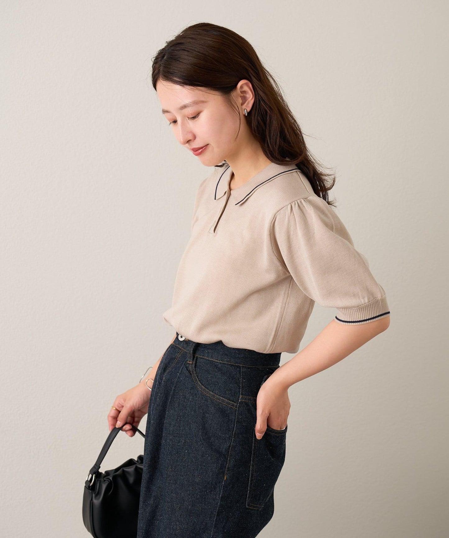 B線針織polo