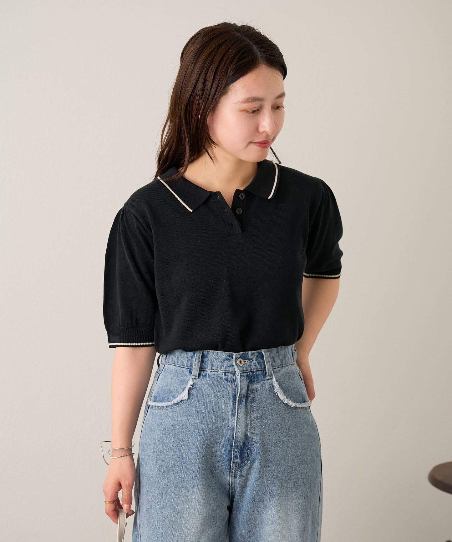 B線針織polo
