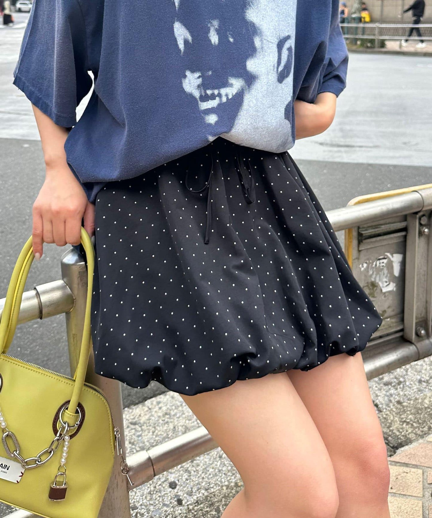 【限定】圓點氣球迷你裙