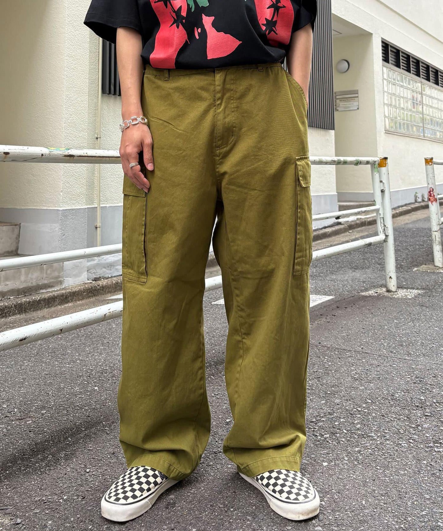 復古風格工裝褲