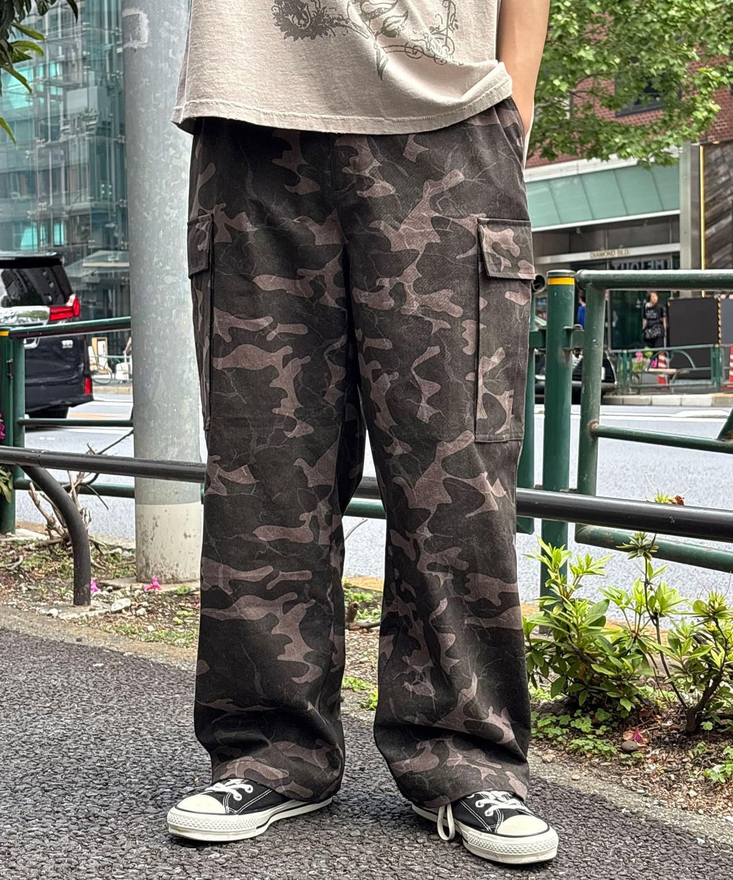 復古風格工裝褲