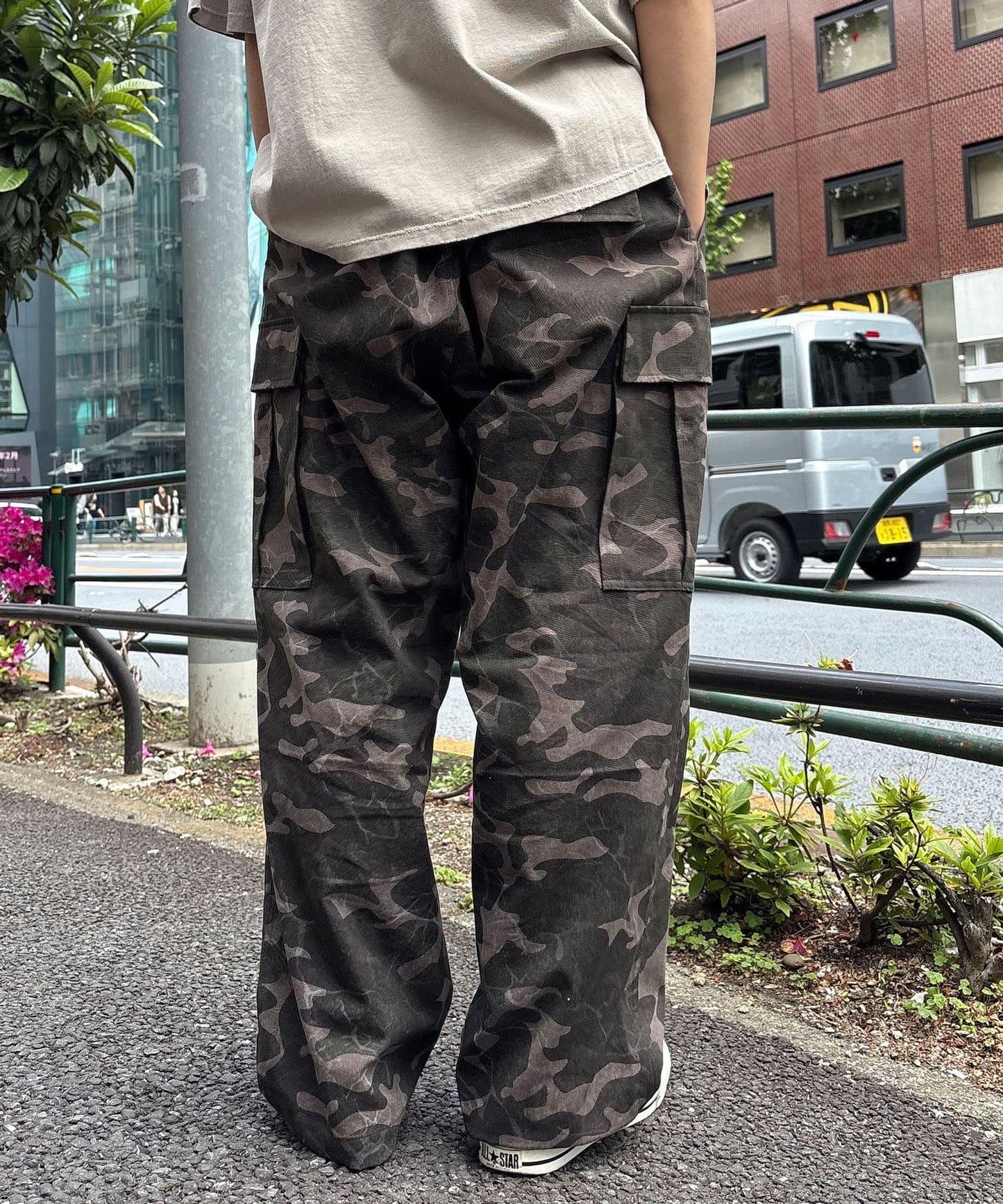 復古風格工裝褲