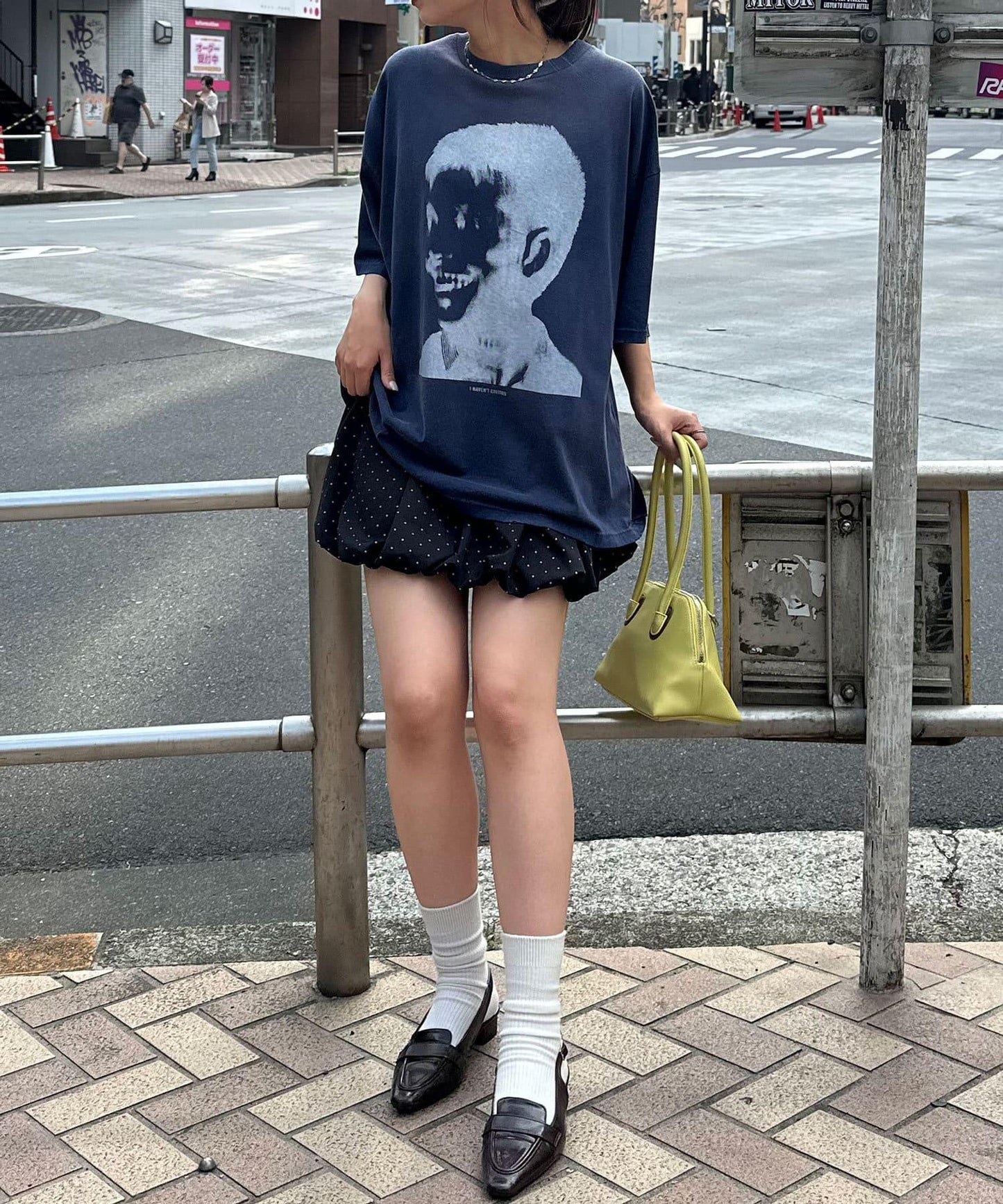 【限定】圓點氣球迷你裙