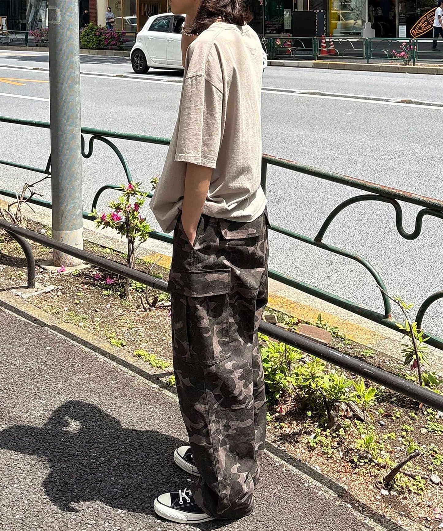 復古風格工裝褲