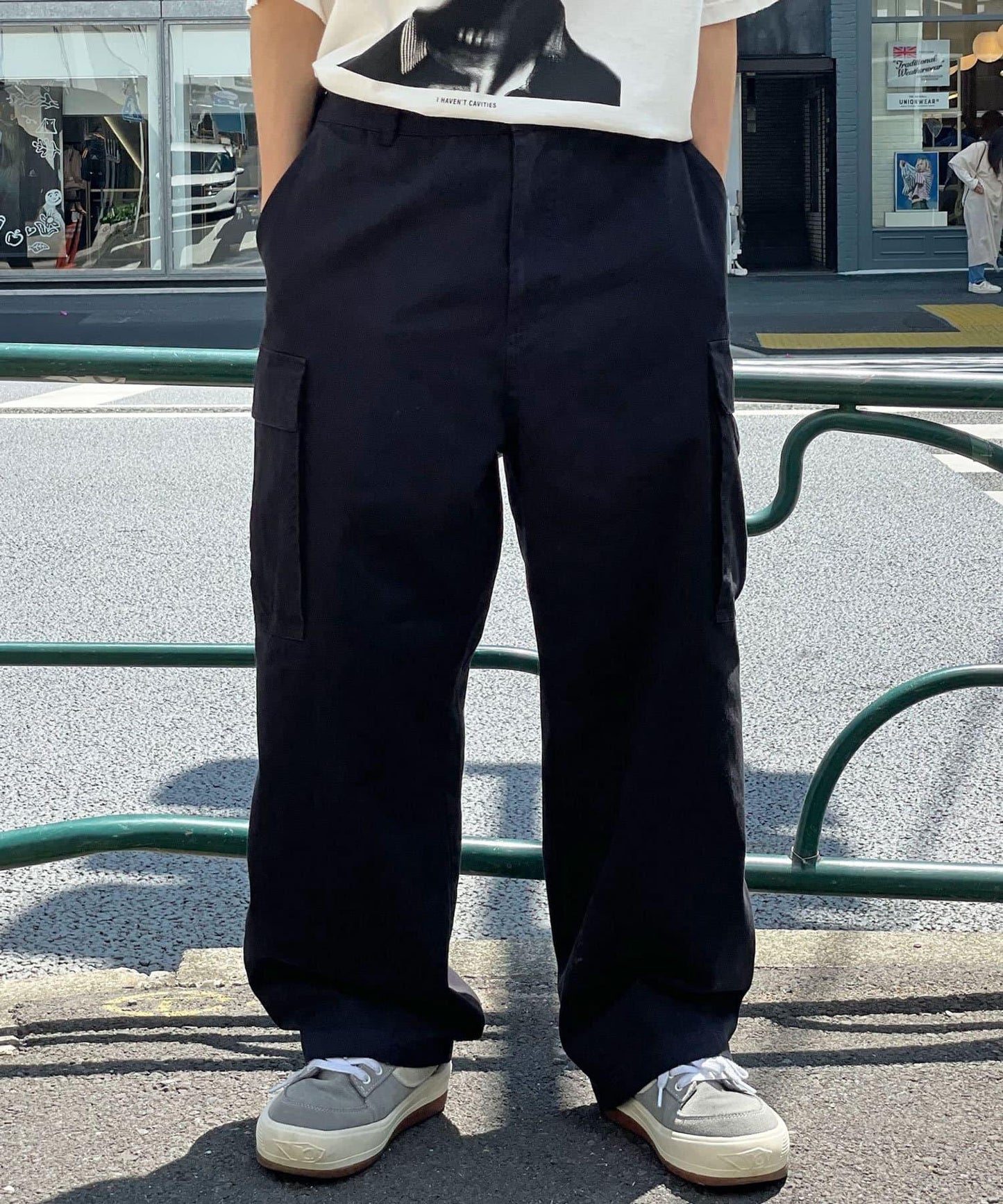 復古風格工裝褲