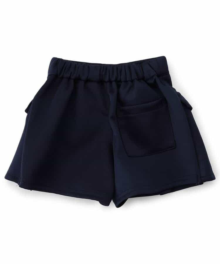 褶皺裙風闊腿褲_接觸冷感_短款