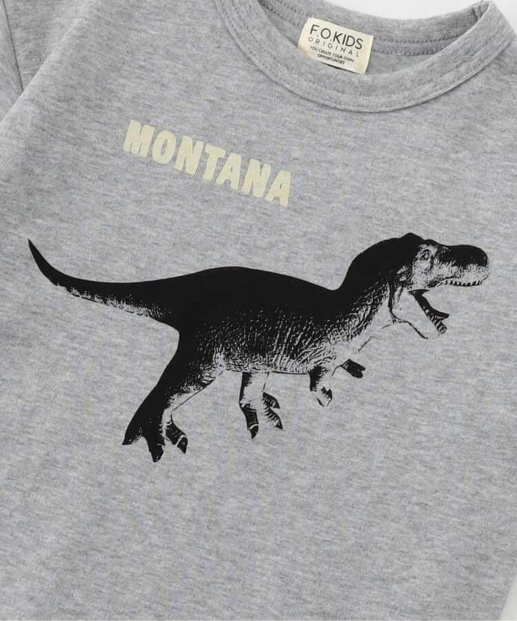 DINO 3柄印花T恤