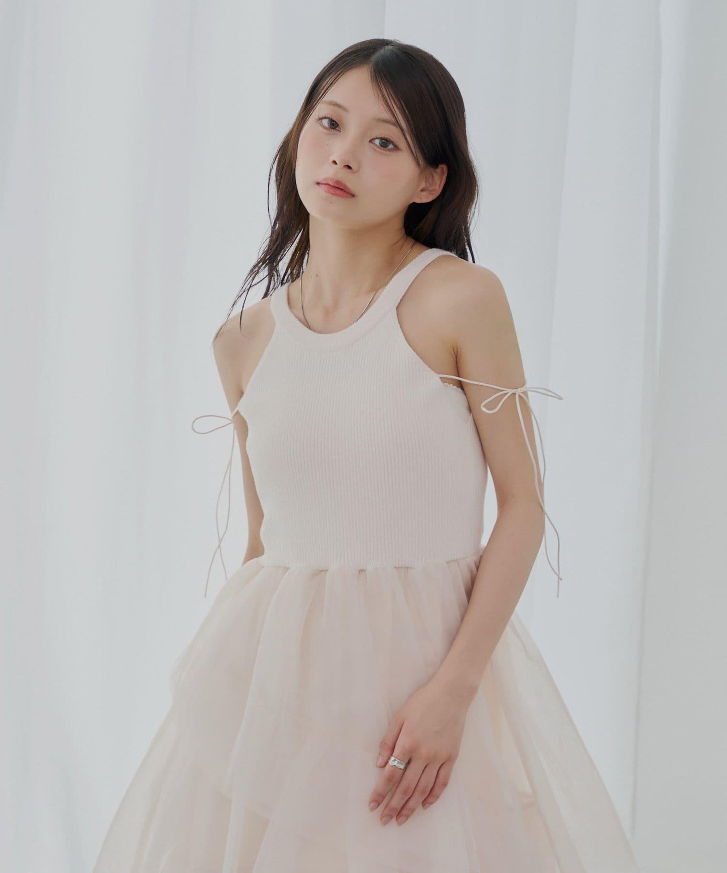 【SALON by Chico】蓬鬆蕾絲連衣裙