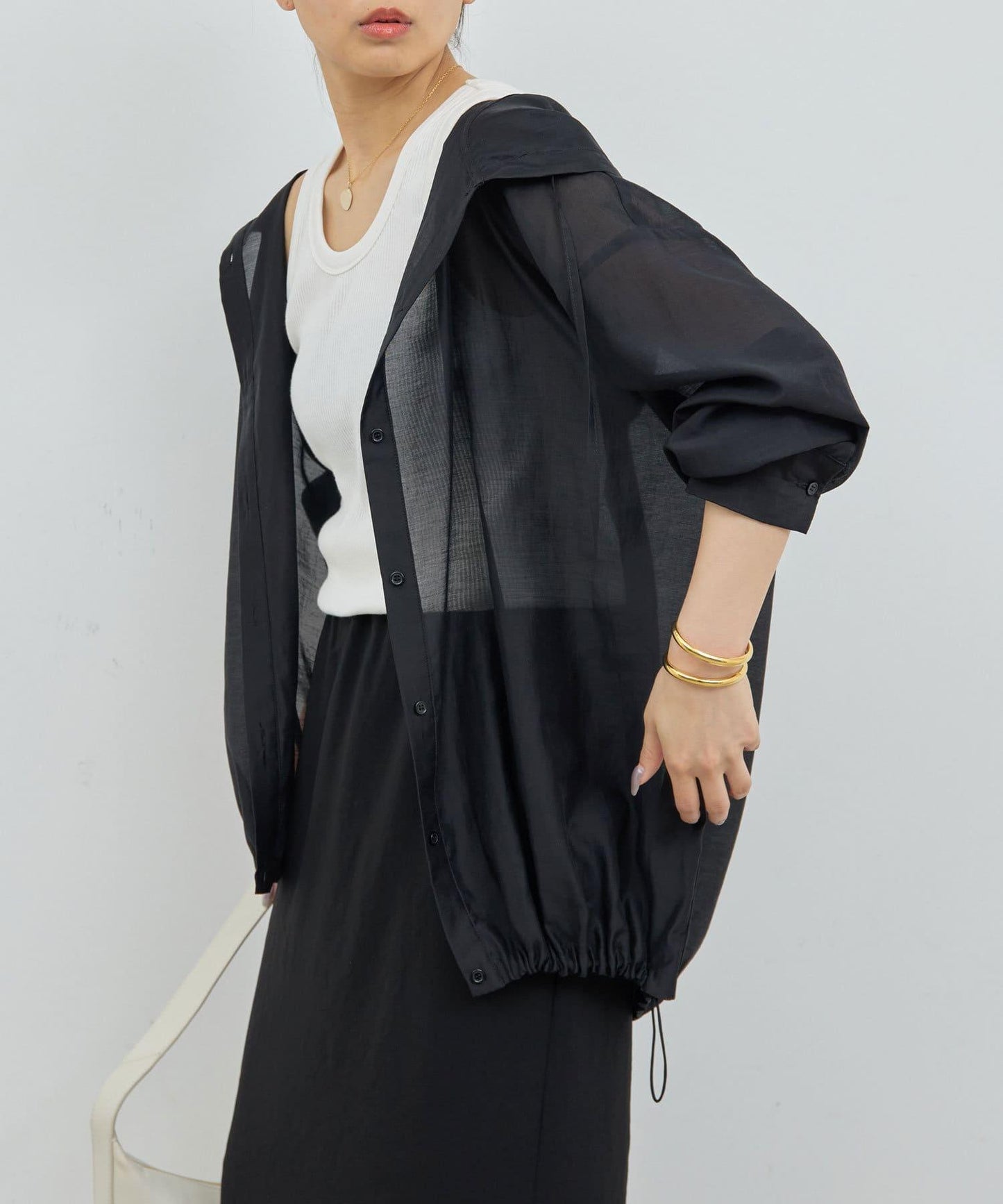 透視連帽襯衫