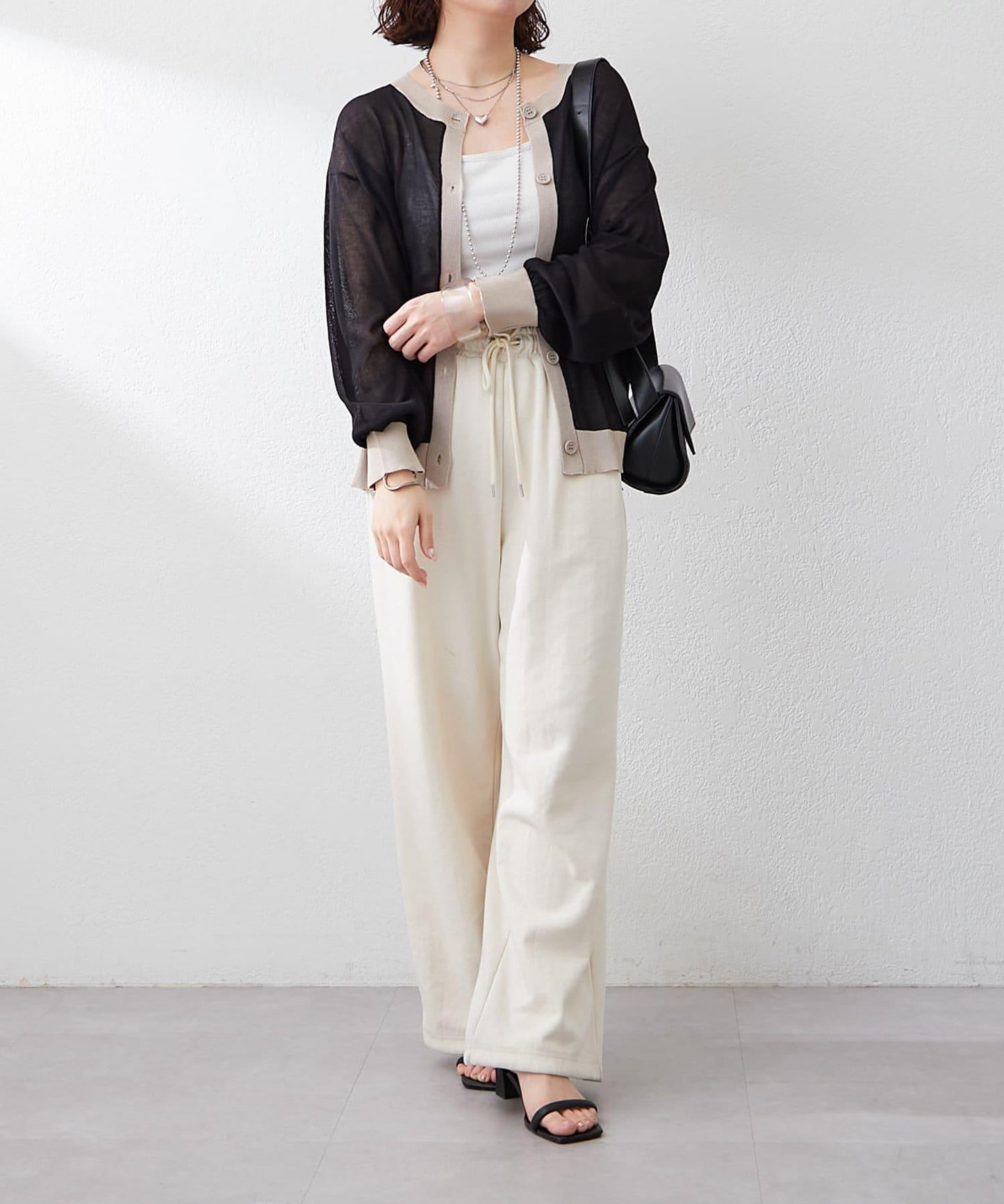 【@kana__18s精選】配色透明針織開衫