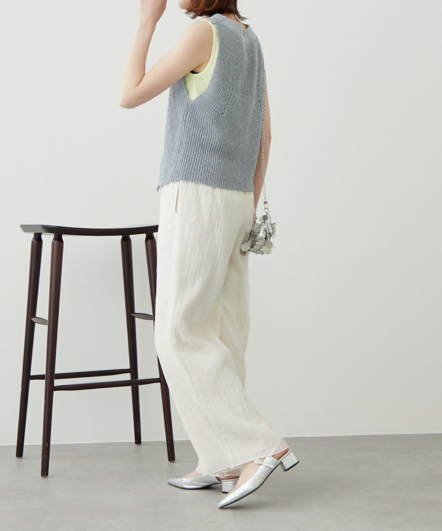 【柳樹】刺繡休閒褲