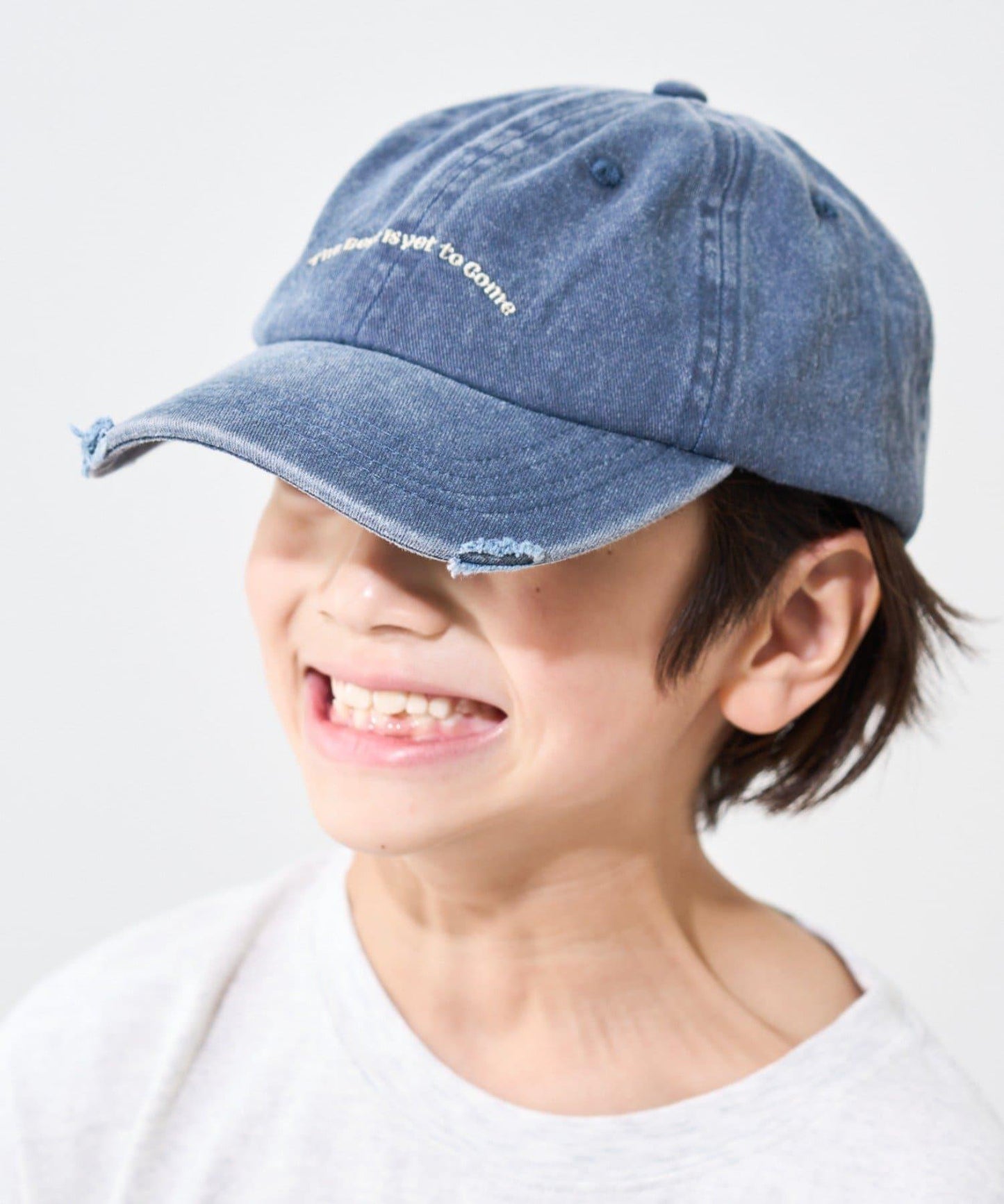 【兒童】顏料標誌刺繡帽