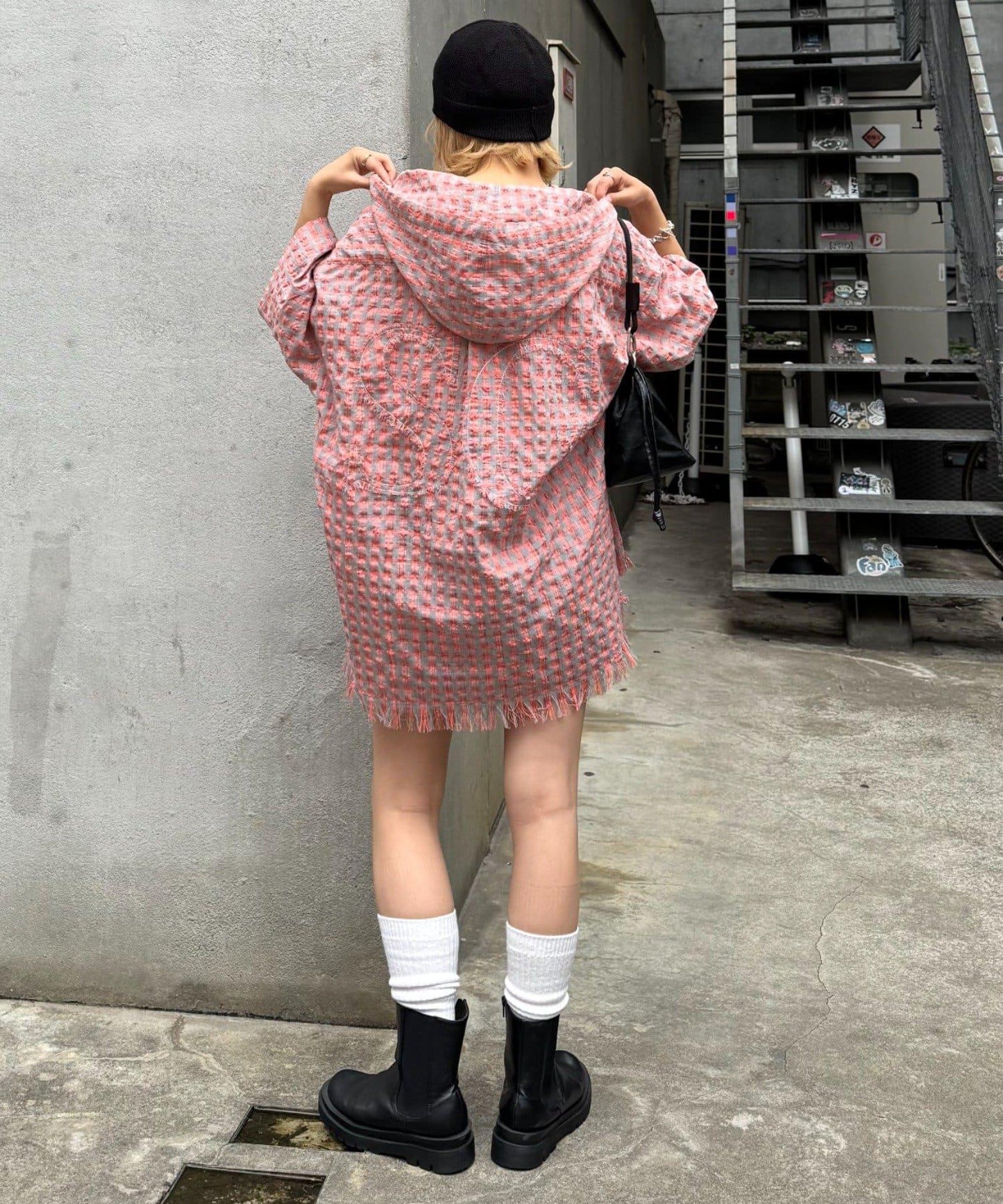 【S.G】男女通用波浪連帽襯衫
