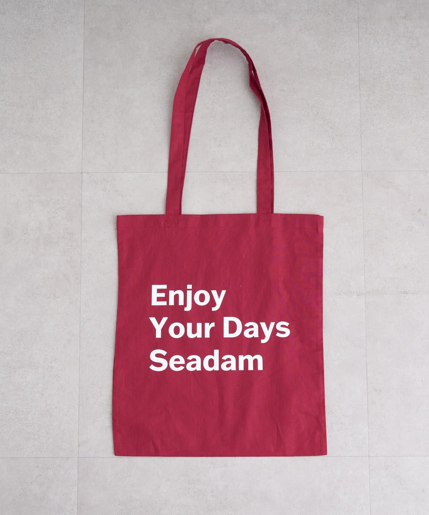 【SEADAM】〈男女通用〉信息印花手提包