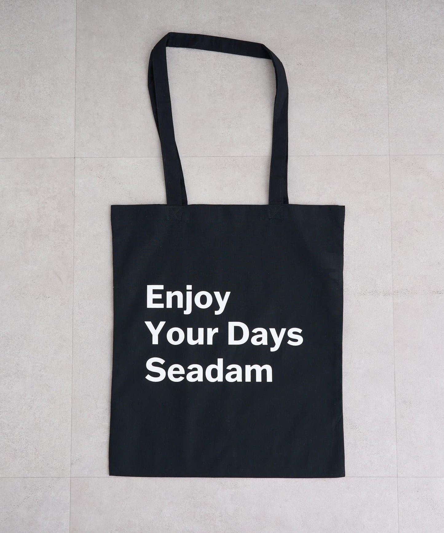 【SEADAM】〈男女通用〉信息印花手提包