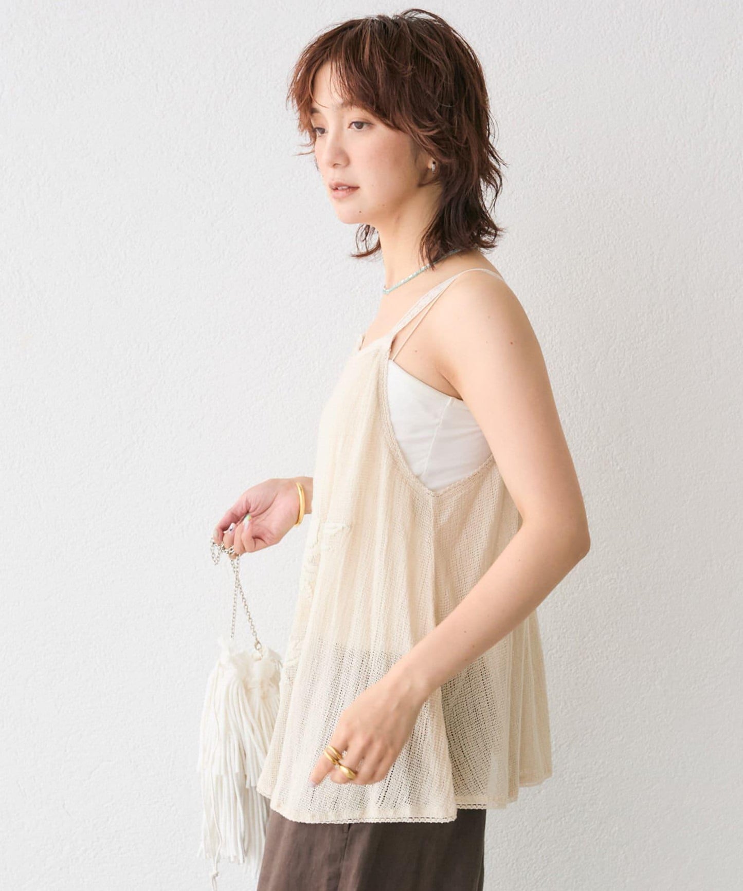 【à Nice (尼斯)】手工刺繡吊帶背心