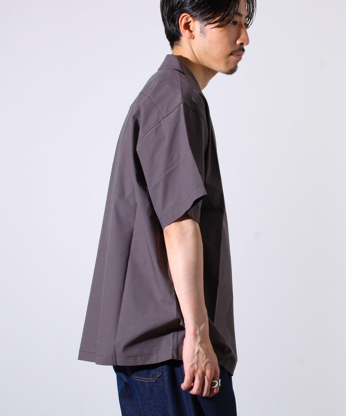 【GLOSTER】棉布洋裝 雞尾酒刺繡 開領襯衫