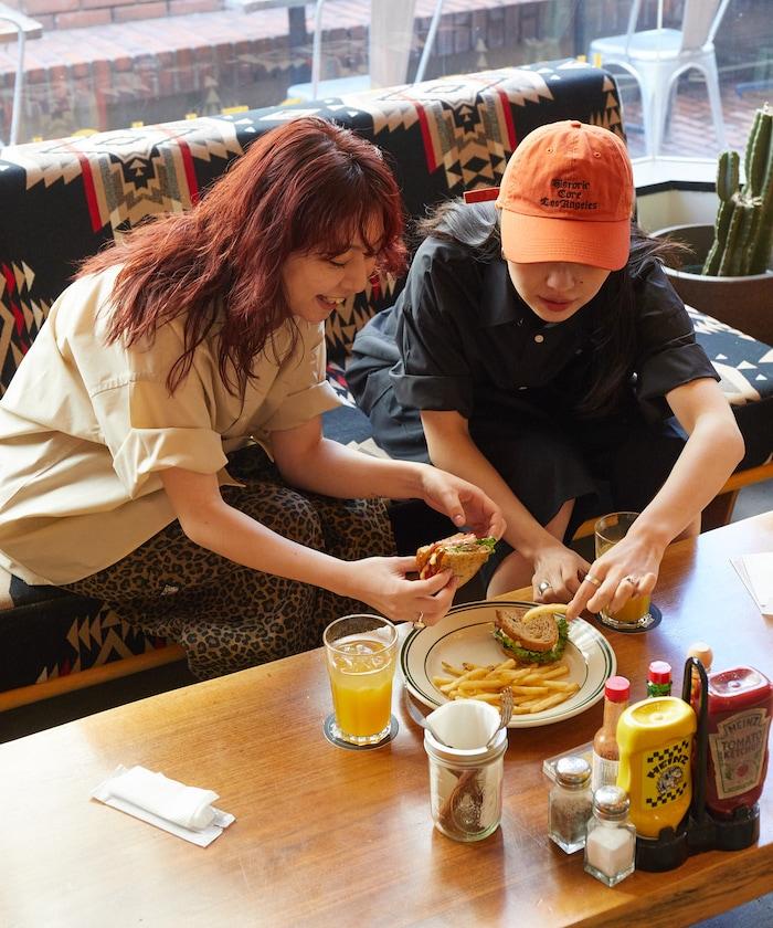 SHE WOLF DINER×FREAK'S STORE/海狼餐廳 寬鬆設計 刺繡 短袖 襯衫
