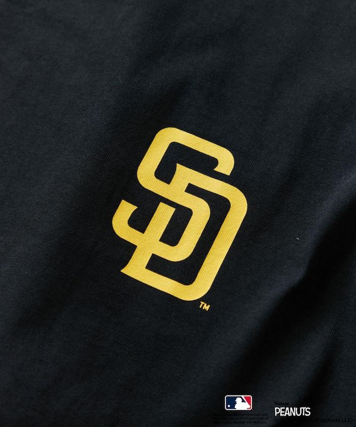 《花生漫畫》×MLB 聯名 大尺寸 背面印花 T恤 / 聖地亞哥教士