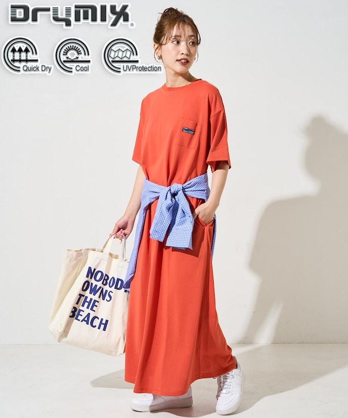 FREAK'S STORE OUTDOORS DRYMIX 乾爽混紡 半袖連衣裙(吸水速幹・接觸冷感・防紫外線)